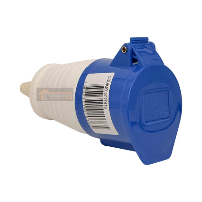 Enchufe Hembra Volante Industrial 32a 3P (2p+t) 220v IP44 - Lexo