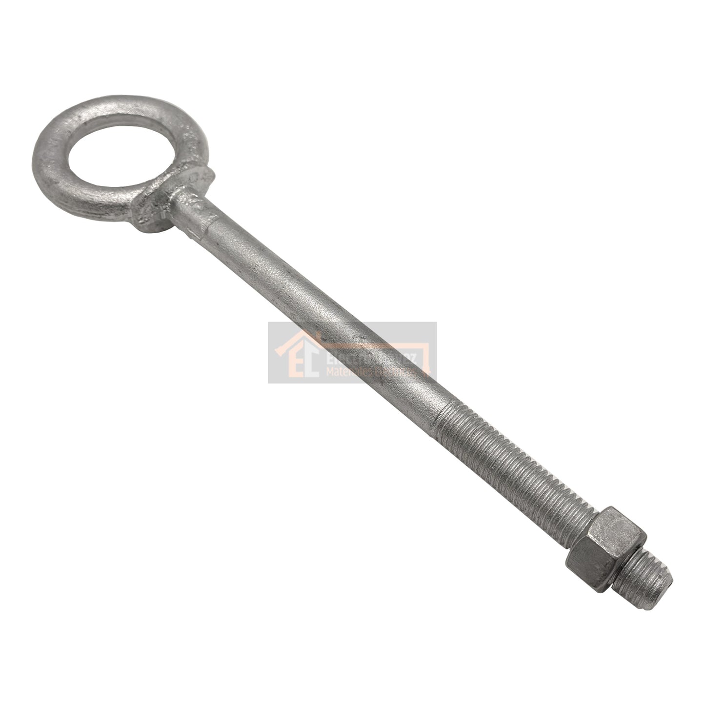 Perno Ojo 5/8 x 9" Acero Galvanizado con Tuerca