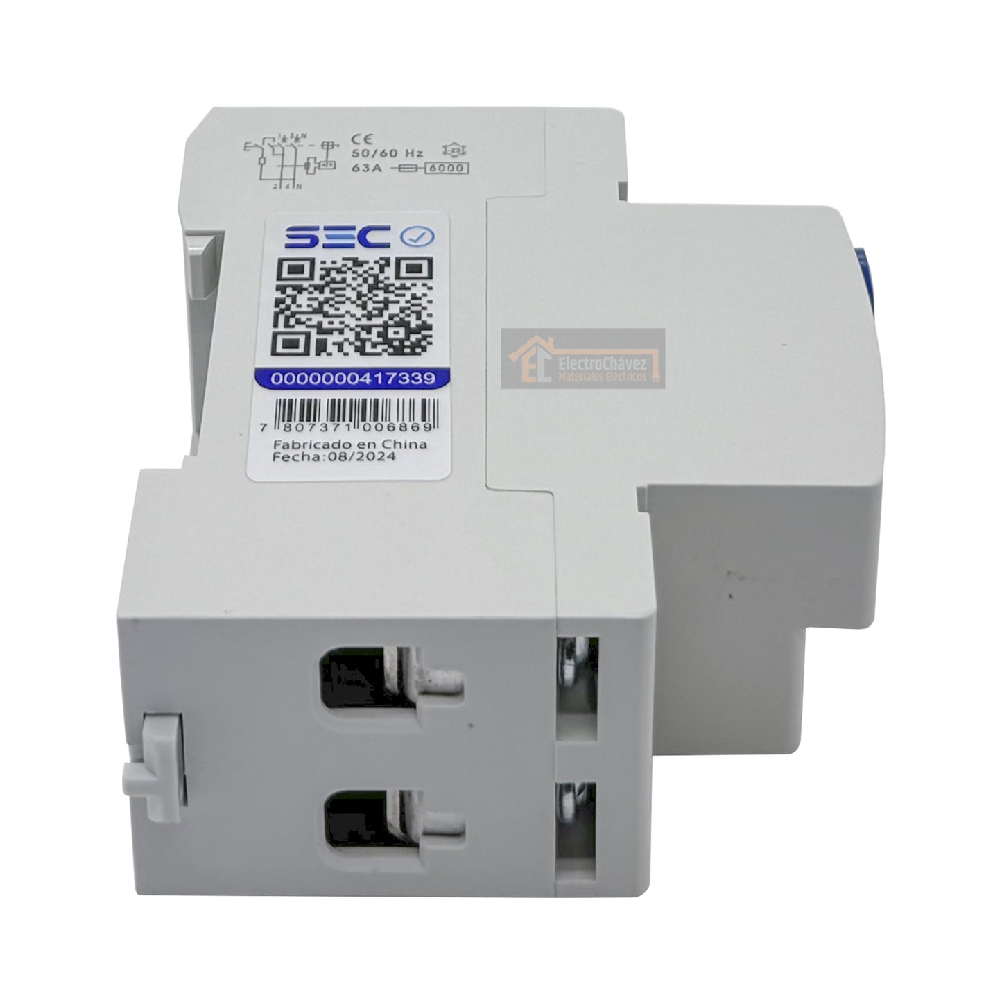 Interruptor Disyuntor Automático Diferencial 2p 25a (2x25a) 30mA Tipo AC - Lexo
