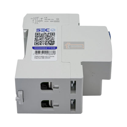 Interruptor Disyuntor Automático Diferencial 2p 25a (2x25a) 30mA Tipo AC - Lexo
