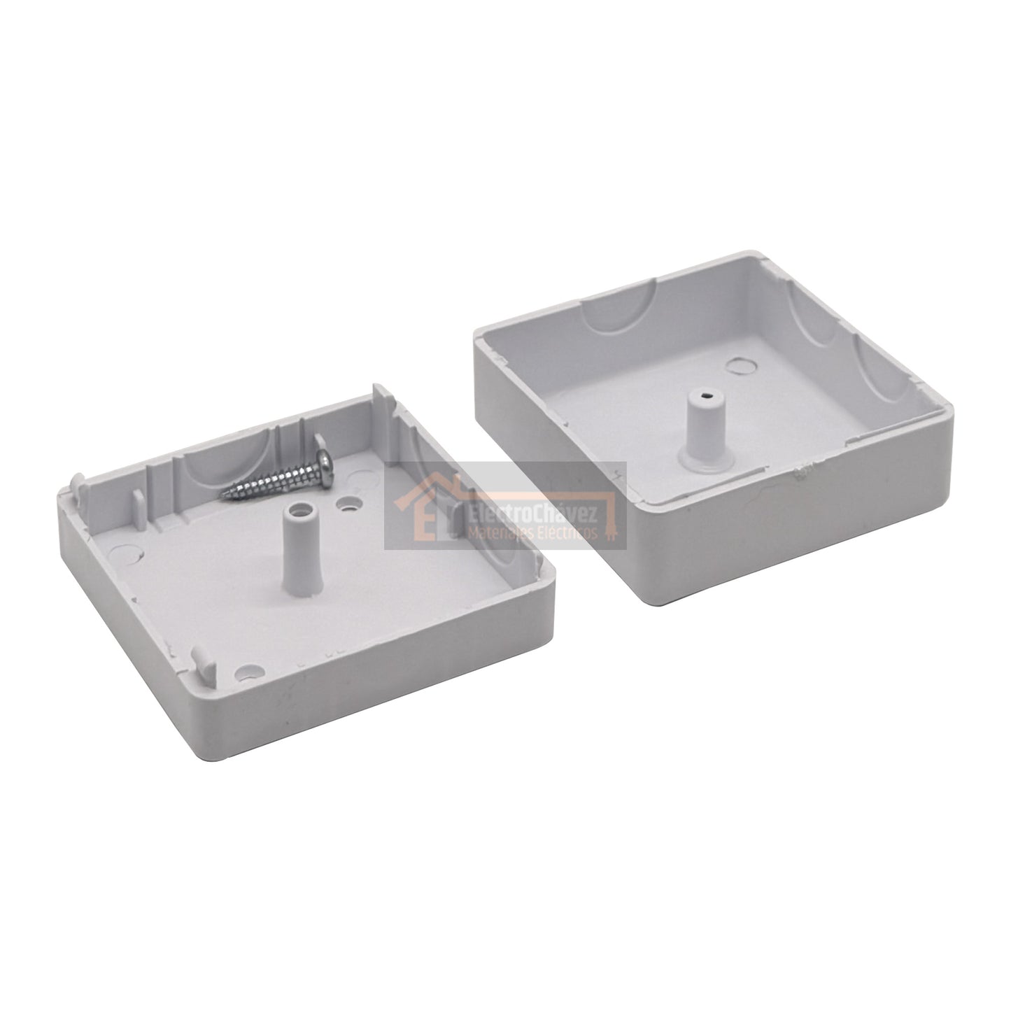 Caja Distribución 65x65 Sobrepuesta para Canaleta / Moldura Pvc