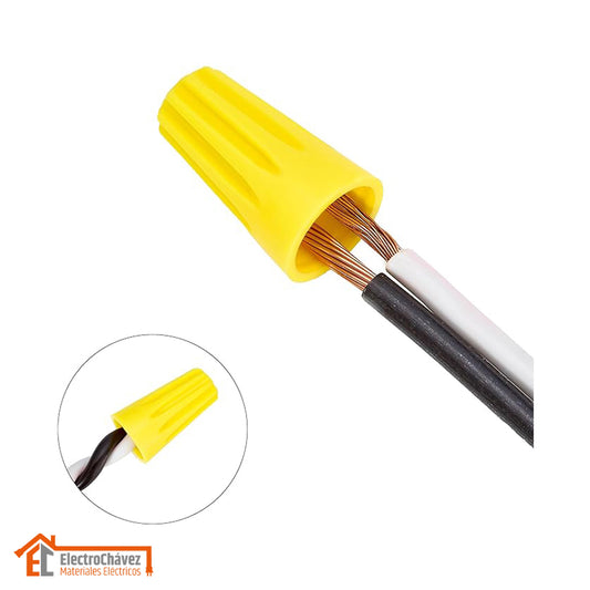 Conector Cónico 2,5mm Terminal Cono Gorro N° 44 (100 Unidades)