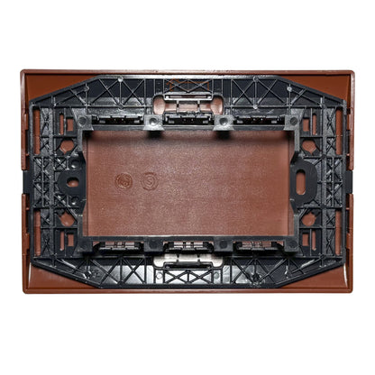 Tapa / Placa Ciega Café Con Soporte - KALOP