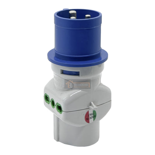 Adaptador Enchufe 16a Industrial / Domiciliario Residencial + Schuko