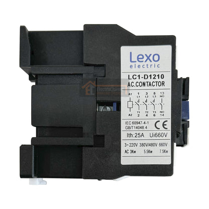 Contactor 12A / 3P + 1NO Bobina 220v - Lexo
