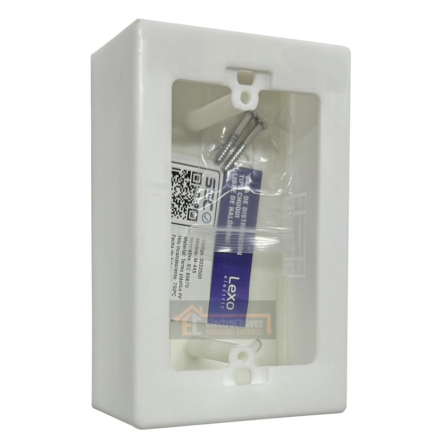 Caja Pvc Chuqui Distribución Libre de Halógenos Blanca - LEXO