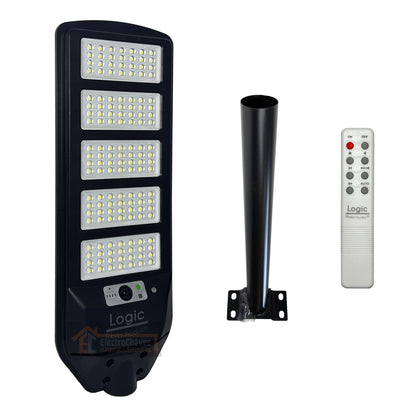 Foco Luminaria Solar 250w Con Sensor + Soporte Anclaje - Logic