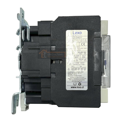 Contactor 40A / 3P + 1NO + 1NC Bobina 220v - Lexo