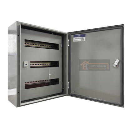 Gabinete Tablero Metálico Eléctrico 500x400x200 1 puerta con chasis Ip65