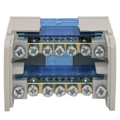 Barra Repartidora Regleta Bipolar 2x7 Polos