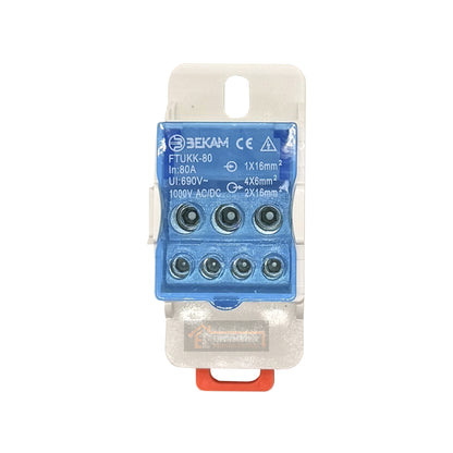 Barra Repartidora Regleta Unipolar 1x7 Polos 80a UKK80