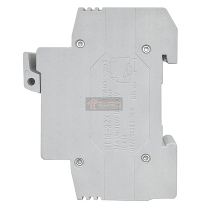 Base Portafusible con Luz Piloto 1p 10x38mm 32a Riel Din (Sin Fusible)