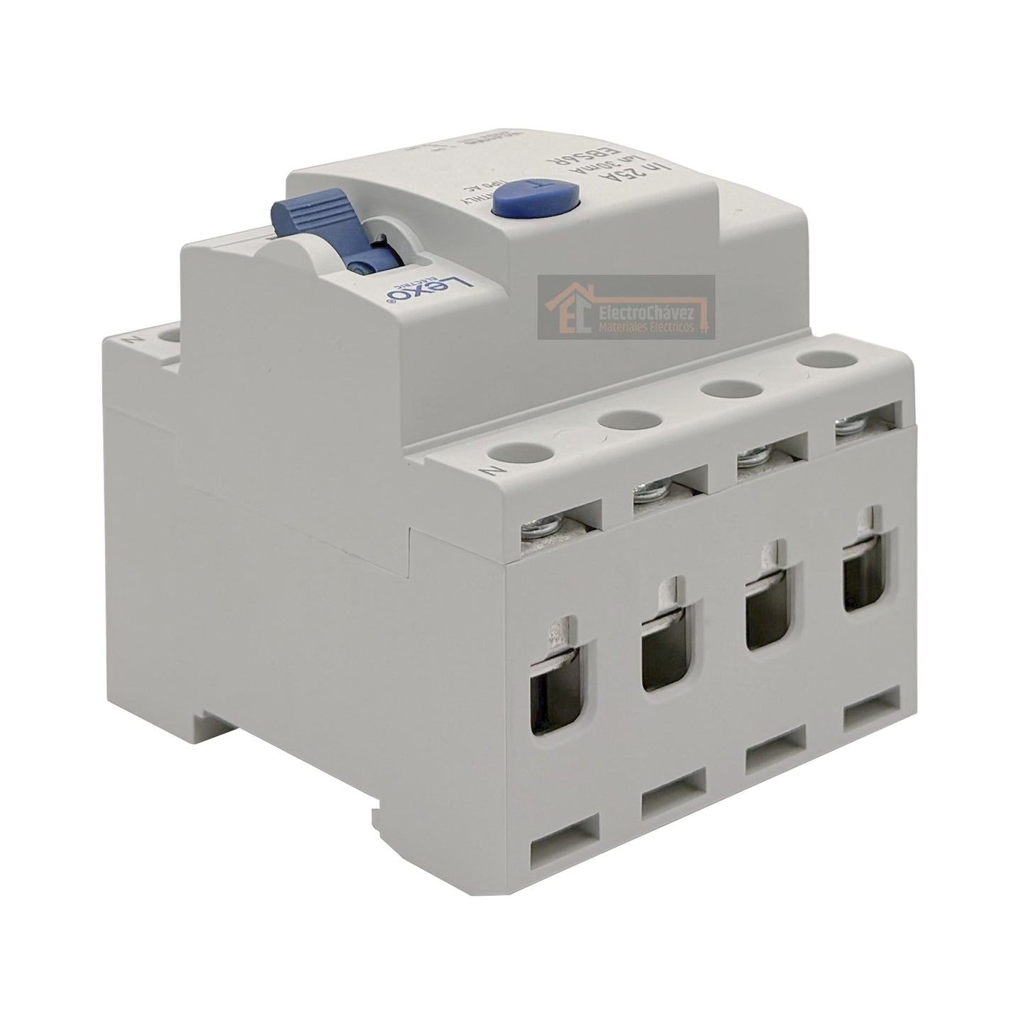 Interruptor Disyuntor Automático Diferencial 4p 25a (4x25a) 30mA Tipo AC - Lexo