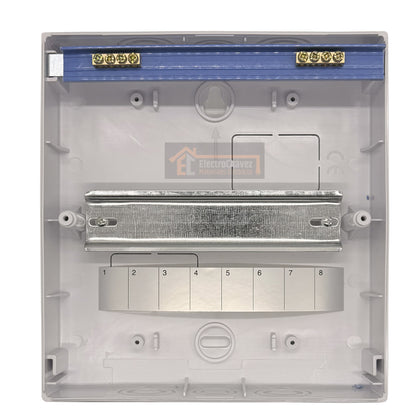 Tablero Sobrepuesto Interior 8 Circuitos / Módulos