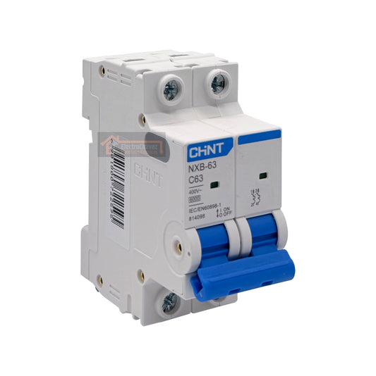 Interruptor Disyuntor Automático 2p 63a (2x63a) 6ka Curva C - Chint