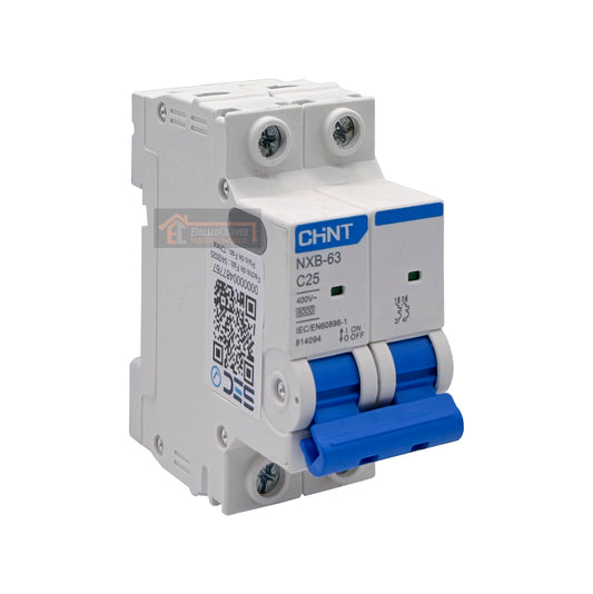 Interruptor Disyuntor Automático 2p 25a (2x25a) 6ka Curva C - Chint