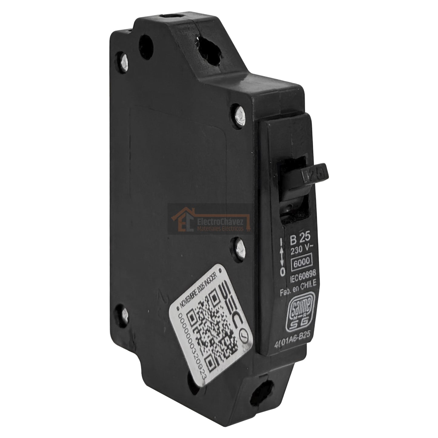 Interruptor Disyuntor Automático 1p 25a (1x25a) 6ka Curva B - Saime