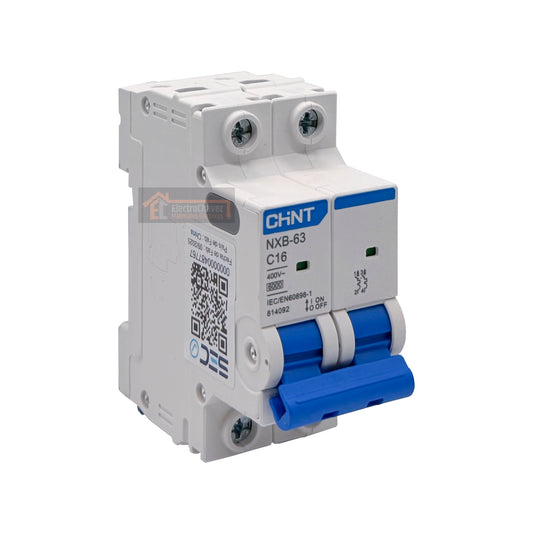 Interruptor Disyuntor Automático 2p 16a (2x16a) 6ka Curva C - Chint