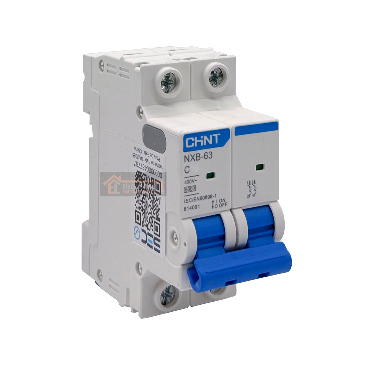Interruptor Disyuntor Automático 2p 6a (2x6a) 6ka Curva C - Chint