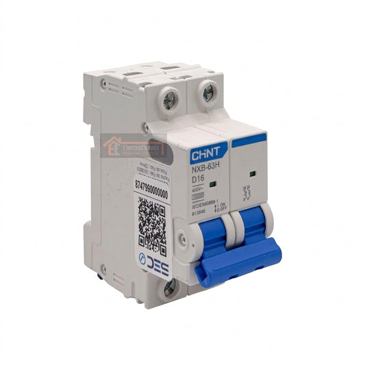 Interruptor Disyuntor Automático 2p 16a (2x16a) 10ka Curva D - Chint