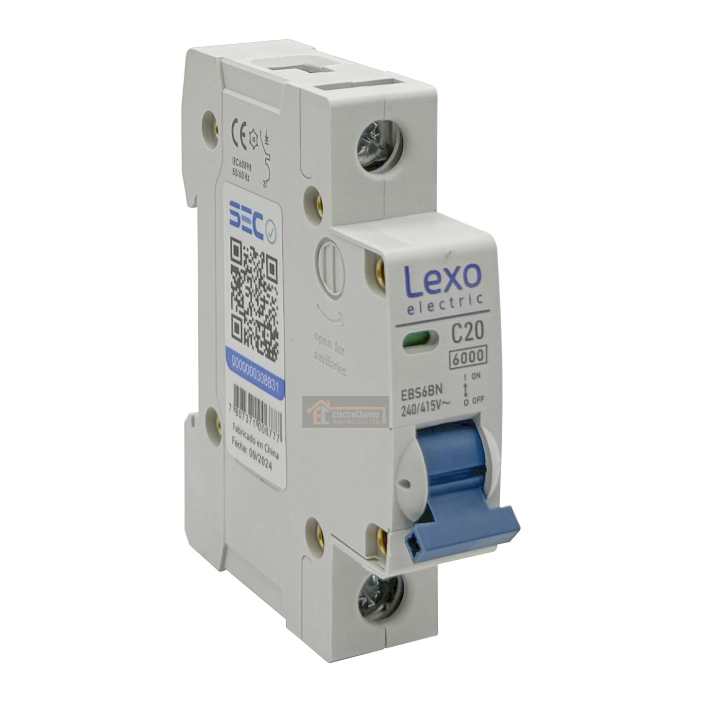 Interruptor Disyuntor Automático 1p 20a (1x20a) 6ka Curva C - Lexo
