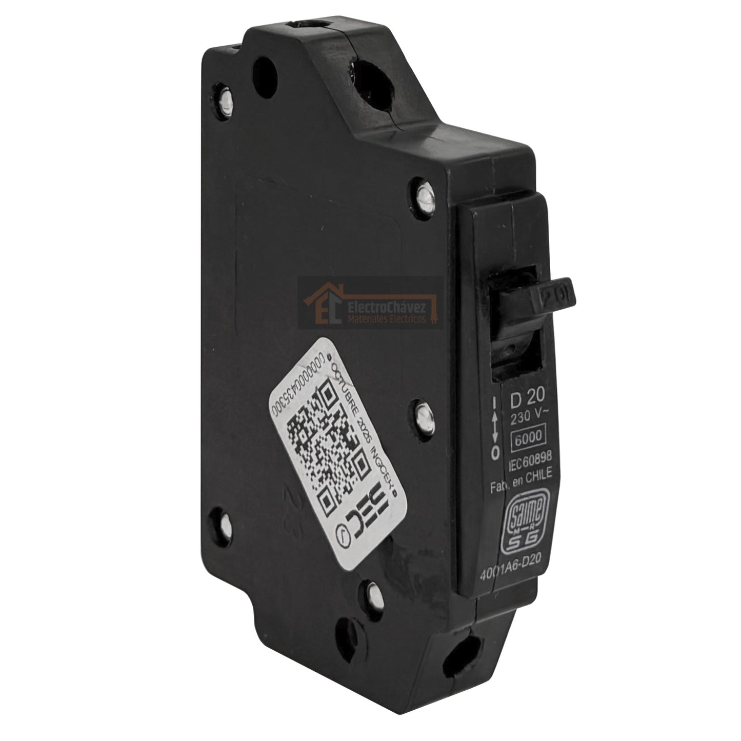 Interruptor Disyuntor Automático 1p 20a (1x20a) 6ka Curva D - Saime