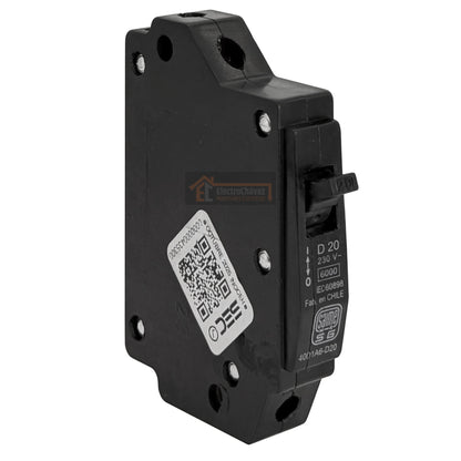 Interruptor Disyuntor Automático 1p 20a (1x20a) 6ka Curva D - Saime