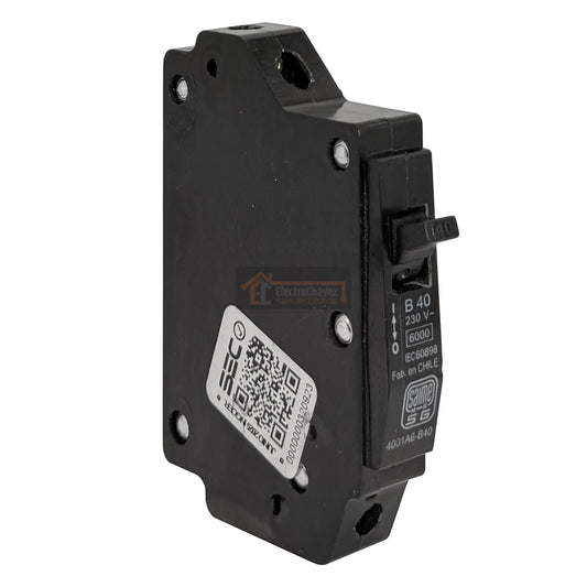 Interruptor Disyuntor Automático 1p 40a (1x40a) 6ka Curva B - Saime