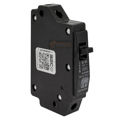 Interruptor Disyuntor Automático 1p 30a (1x30a) 6ka Curva B - Saime