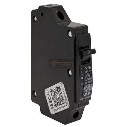 Interruptor Disyuntor Automático 1p 25a (1x25a) 6ka Curva D - Saime