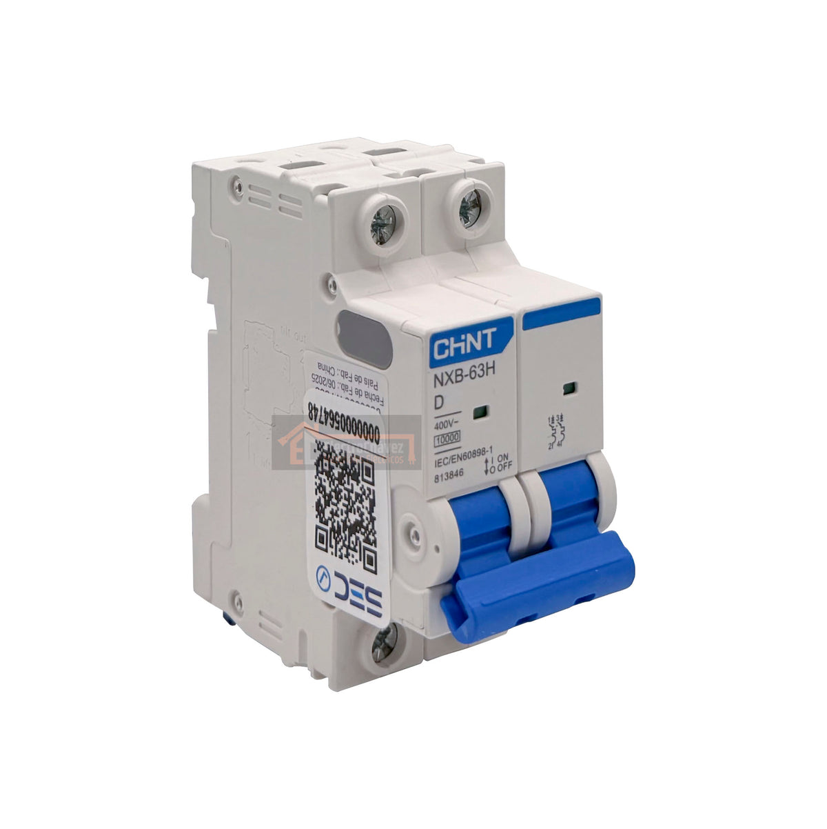 Interruptor Disyuntor Automático 2p 50a (2x50a) 10ka Curva D - Chint