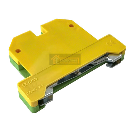 Borne Viking De Conexión Tierra 6 mm² Riel Din