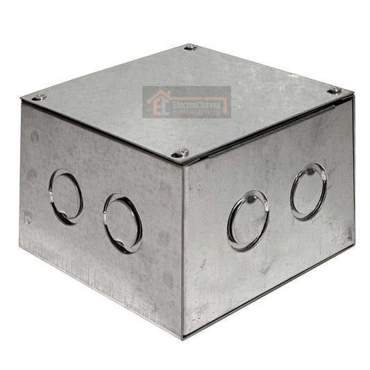 Caja Metálica 150x150x100 Sobrepuesta Pre-Galvanizada