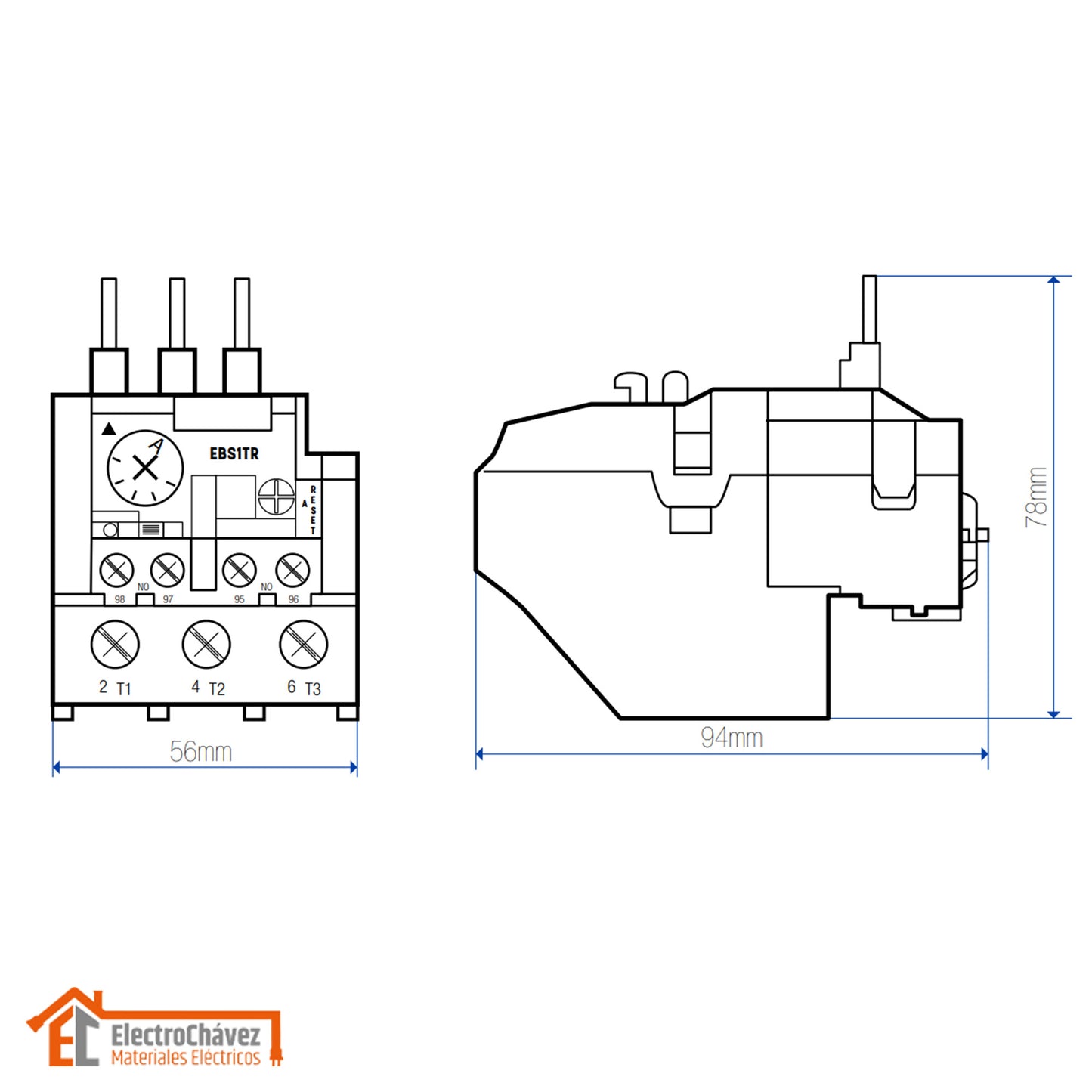 Relé Térmico Regulable (23 - 32a) para Contactor - Lexo