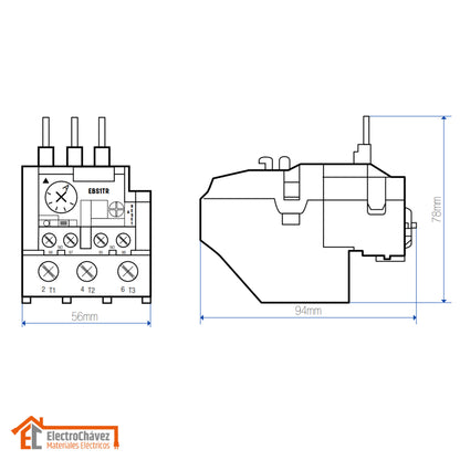 Relé Térmico Regulable (23 - 32a) para Contactor - Lexo