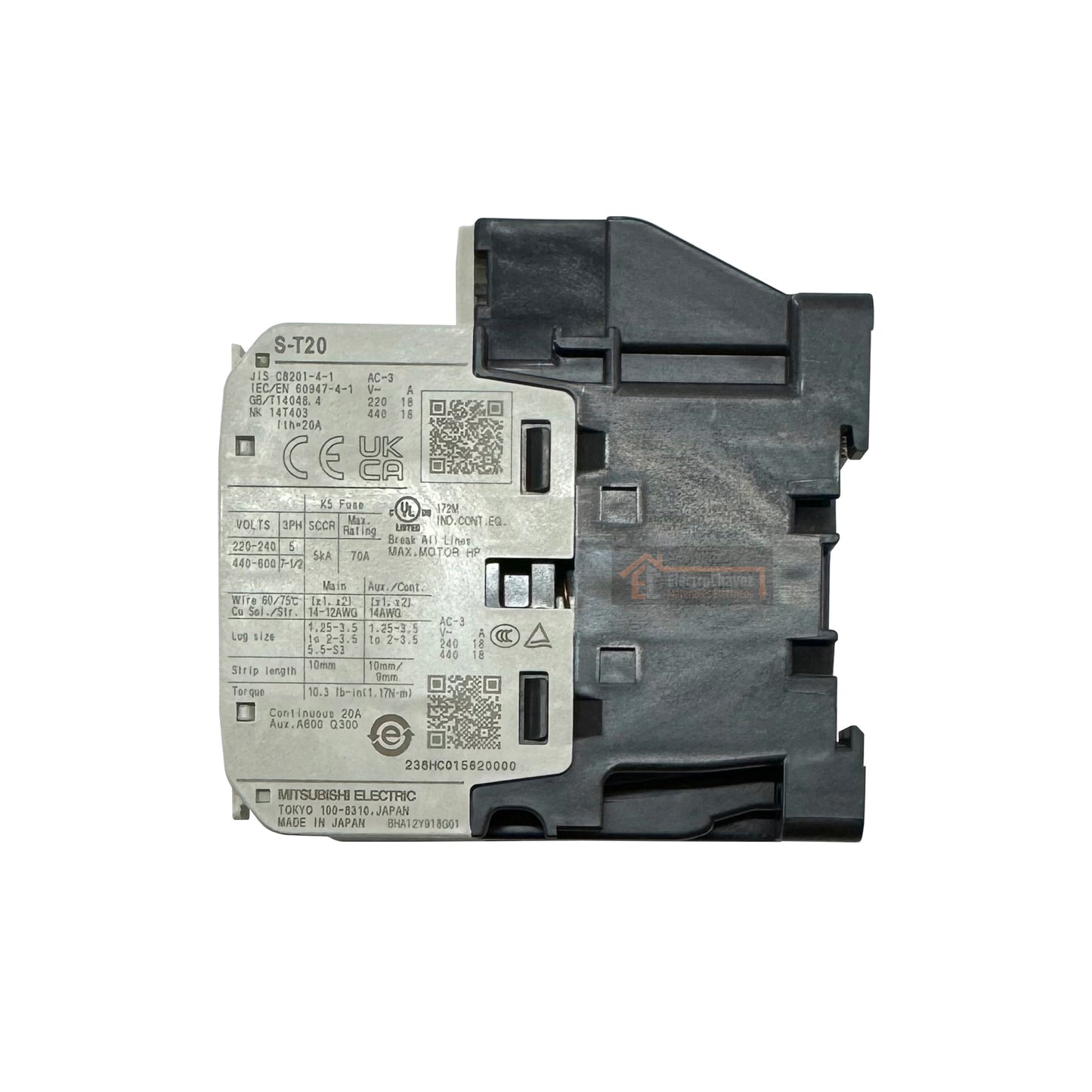 Contactor S-T20 / 3p + 1no + 1nc Trifásico Bobina 220v - Mitsubishi