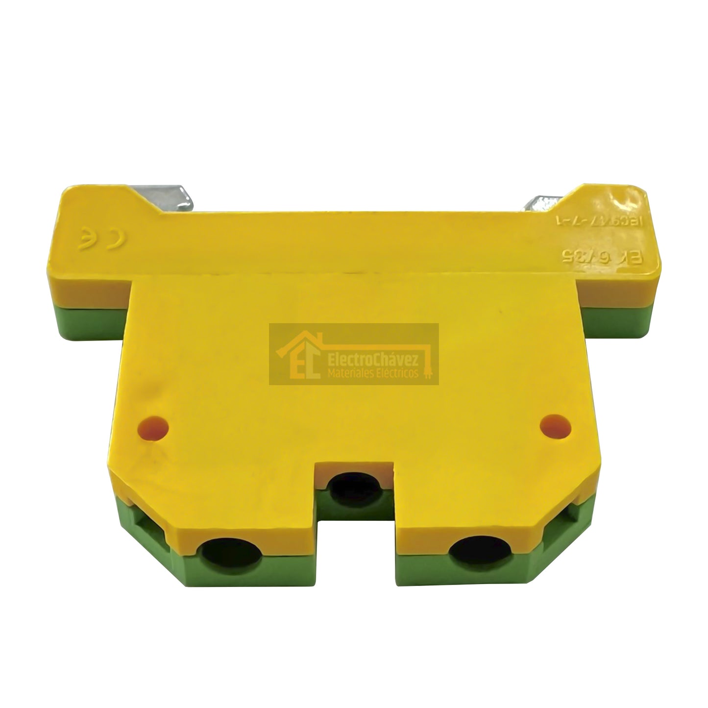 Borne Viking De Conexión Tierra 6 mm² Riel Din