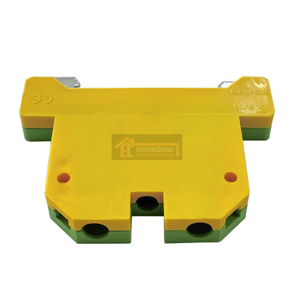 Borne Viking De Conexión Tierra 6 mm² Riel Din