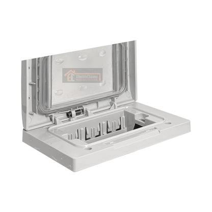 Placa 3 Puestos Embutida con Tapa Hidrobox Exterior Intemperie  - Kalop