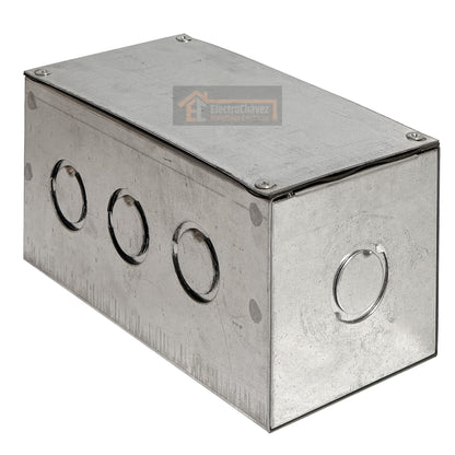 Caja Metálica 200x100x100 Sobrepuesta Pre-Galvanizada