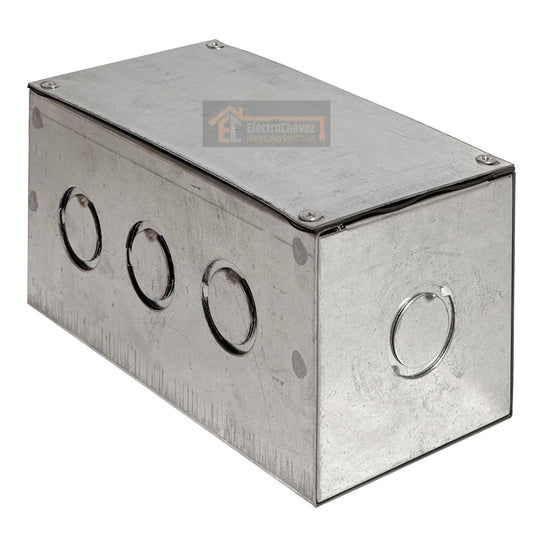Caja Metálica 200x100x100 Sobrepuesta Pre-Galvanizada