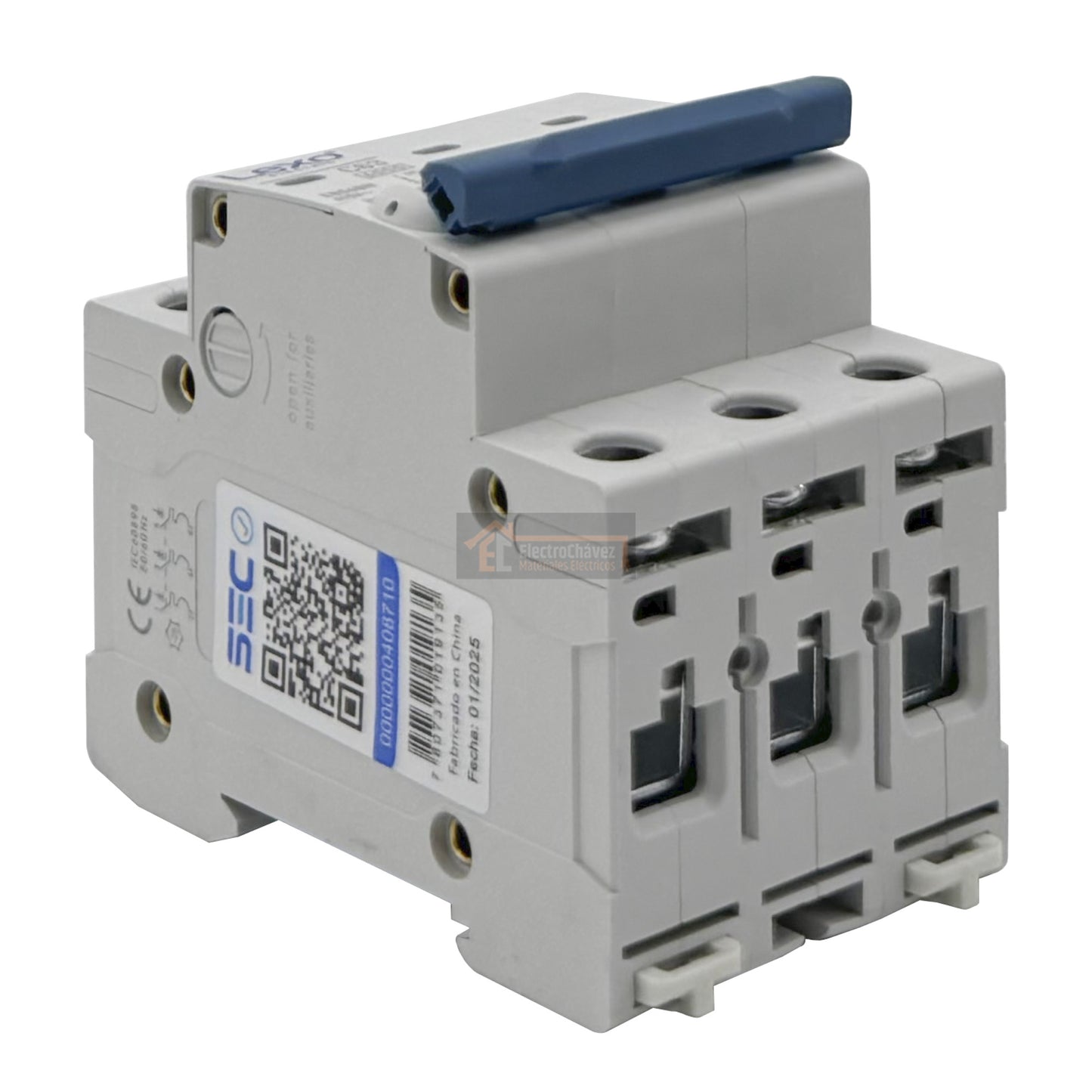 Interruptor Disyuntor Automático Tripolar 3p 25a (3x25a) 6ka Curva C - Lexo