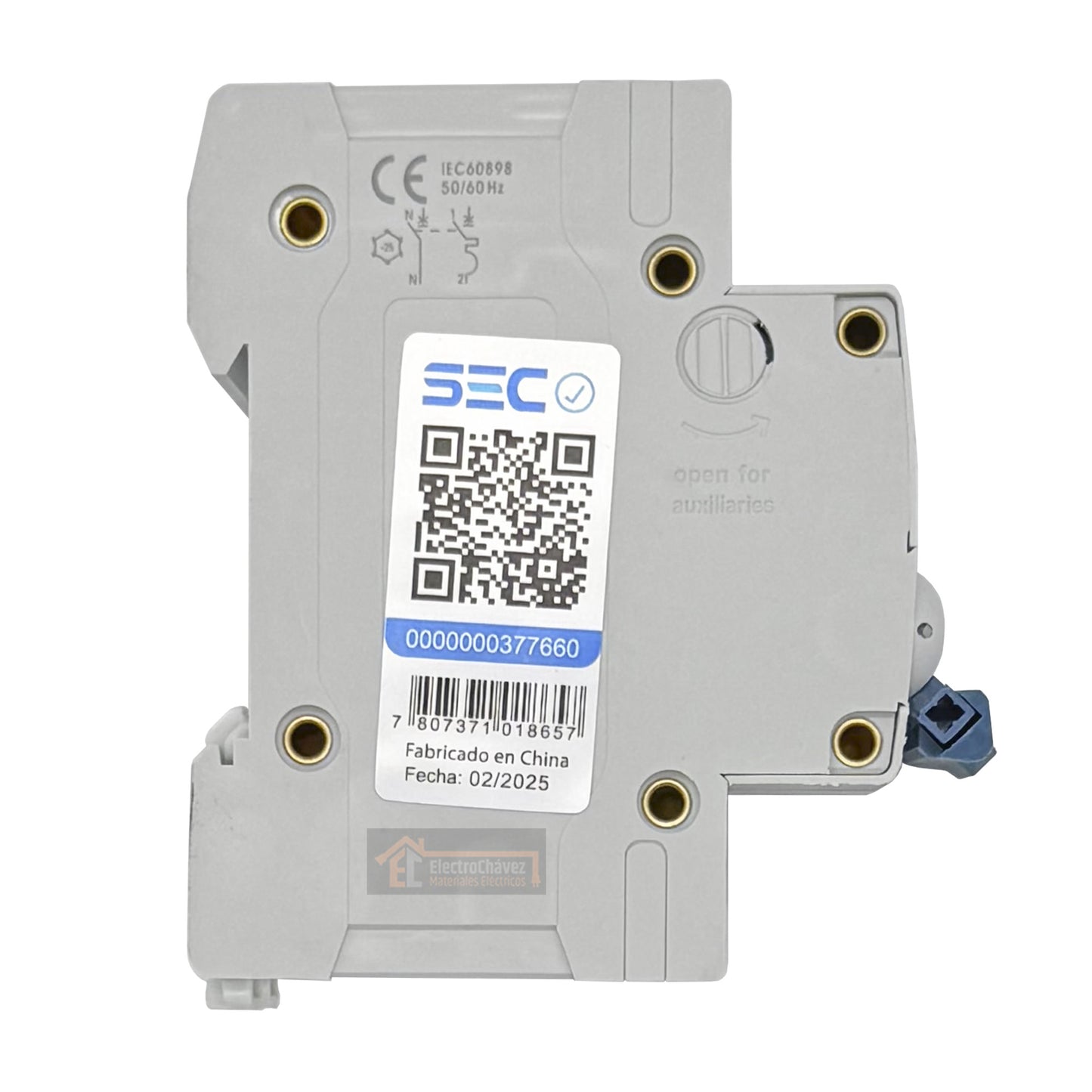 Interruptor Disyuntor Automático Bipolar 2p 20a (2x20a) 6ka Curva C - Lexo