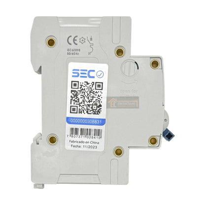 Interruptor Disyuntor Automático 1p 16a (1x16a) 6ka Curva C - Lexo