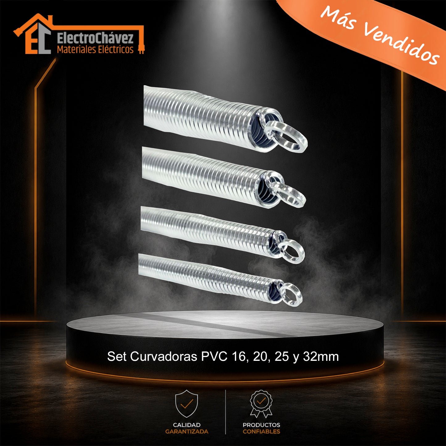 Set Curvadora De Tubos Pvc En Frío 16mm 20mm 25mm 32mm Acero