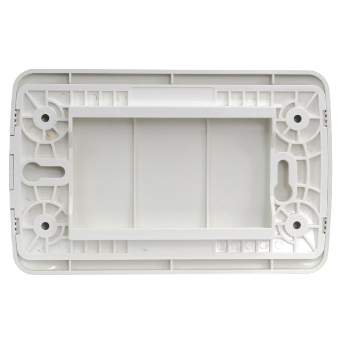 Tapa / Placa Ciega Embutida Blanco / Plata Armado - Lexo