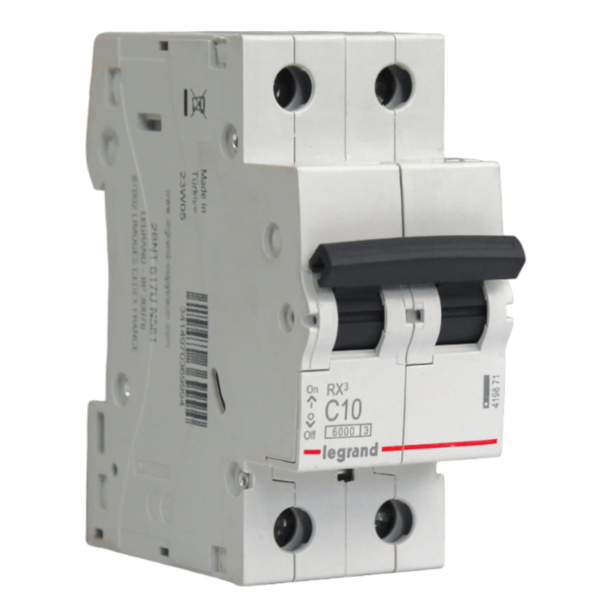 Interruptor Disyuntor Automático Bipolar 2p 10a (2x10a) 6ka Curva C - Legrand