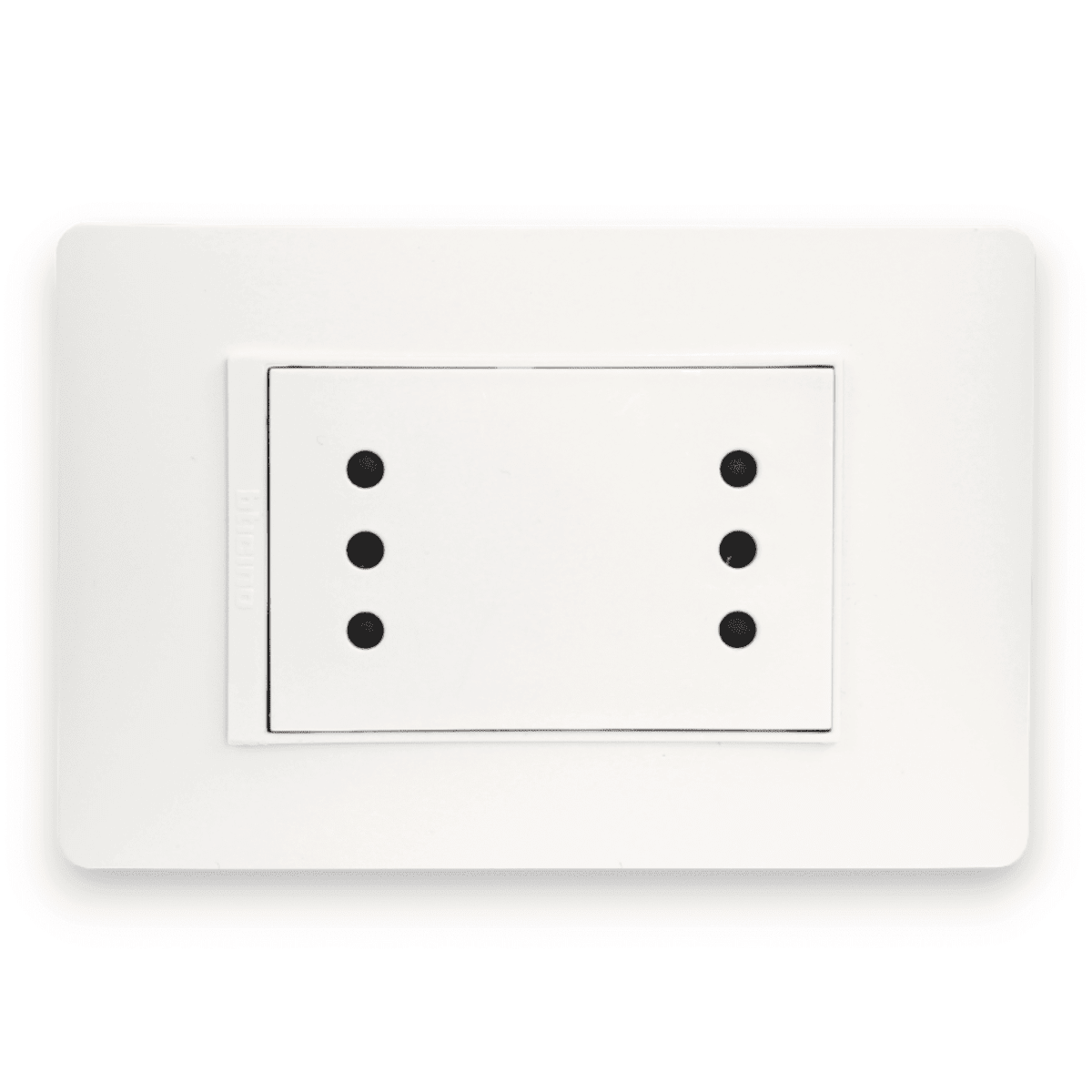 Enchufe Embutido Duplex 2p+t 10a Blanco Armado - Bticino
