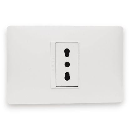 Enchufe Embutido Simple 2p+t 16a blanco Armado Luzica - Bticino