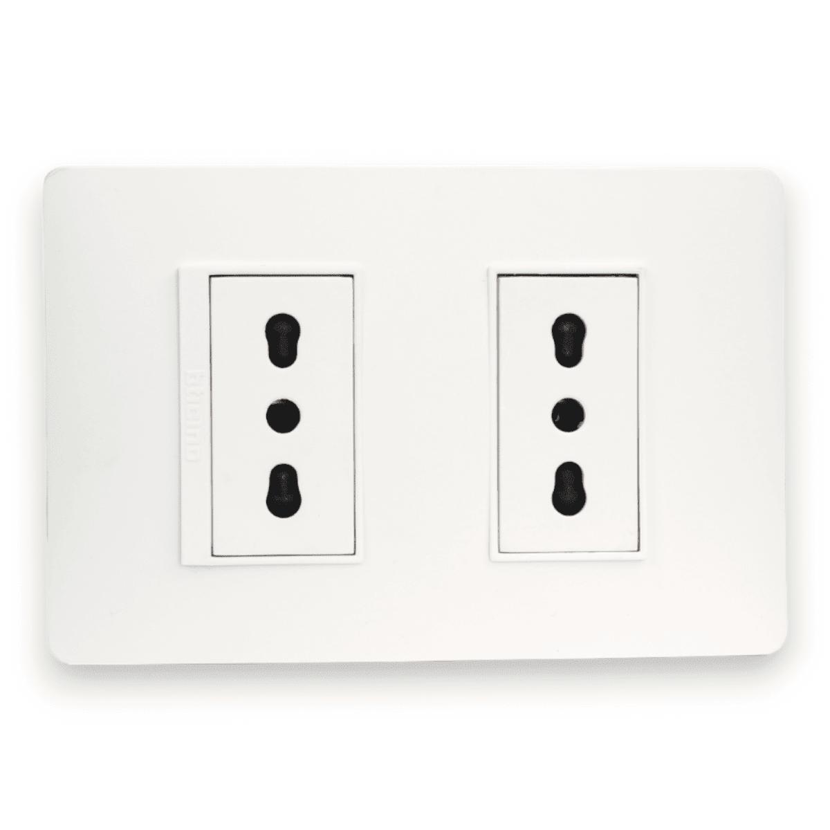 Enchufe Embutido Doble 2p+t 16a Blanco Armado - Bticino